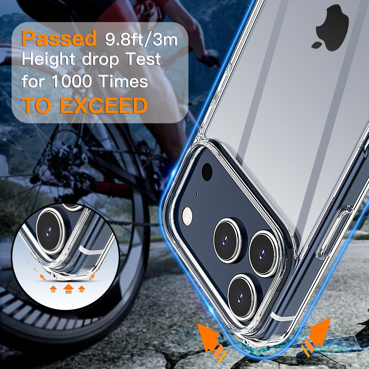 CrystalShield Pro – Slim & Rugged Case for iPhone 17 | Shockproof Clear Bumper